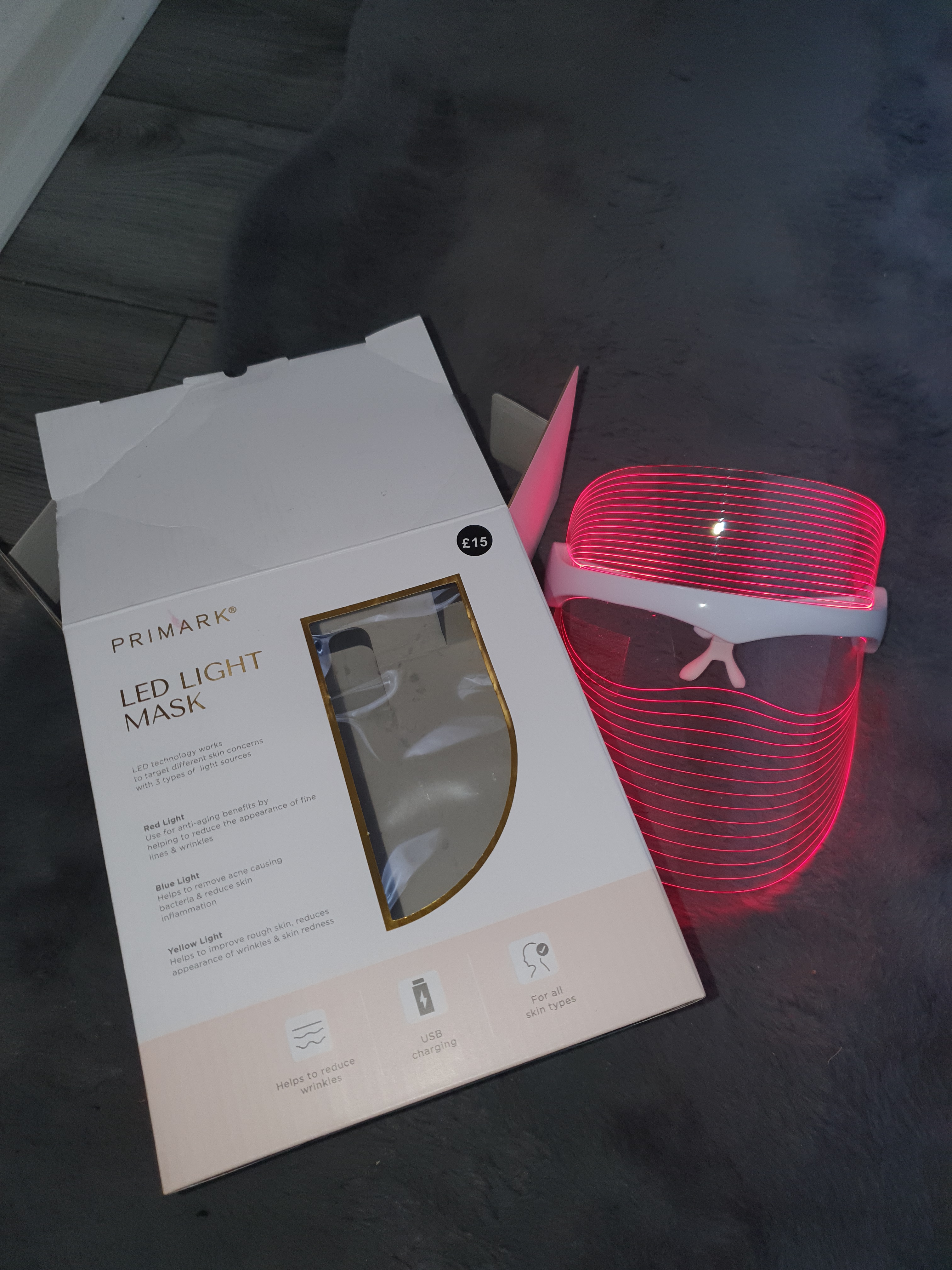 Primark led light mask review ✨